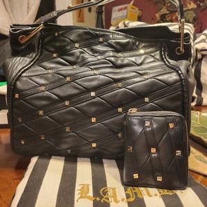 👛SOLD👛 L.A.M.B. Lucren Saxon Leather Handbag & Wallet